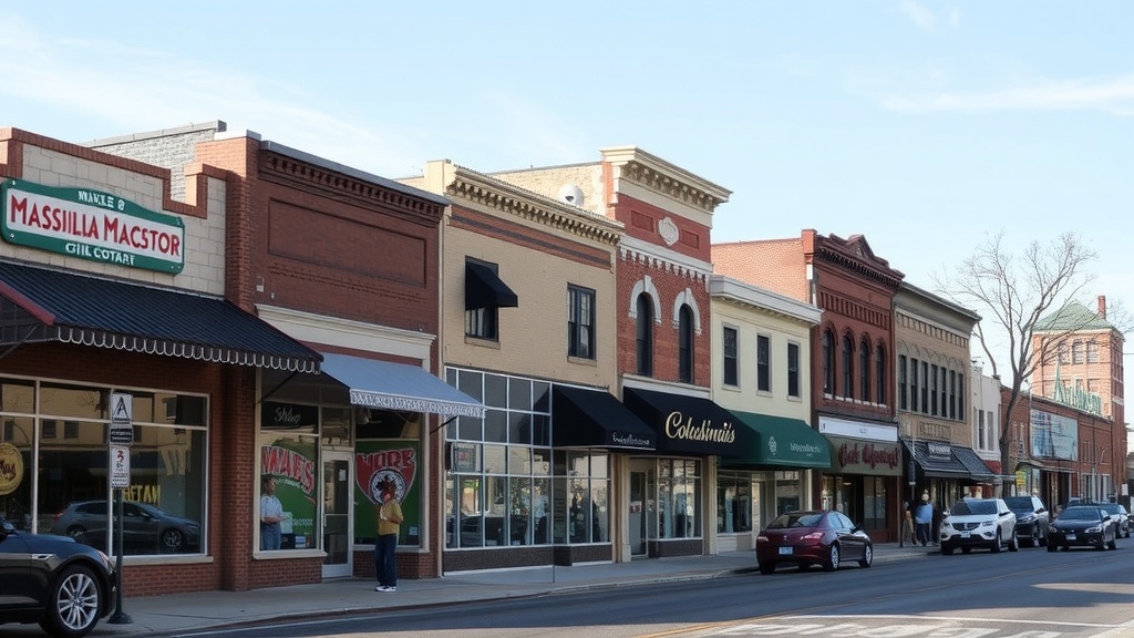 Massillon, OH commercial district served by the North Canton office