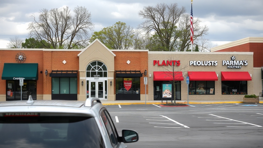 Commercial buildings in Parma, OH, where Green Clean Janitorial provides janitorial and commercial cleaning programs