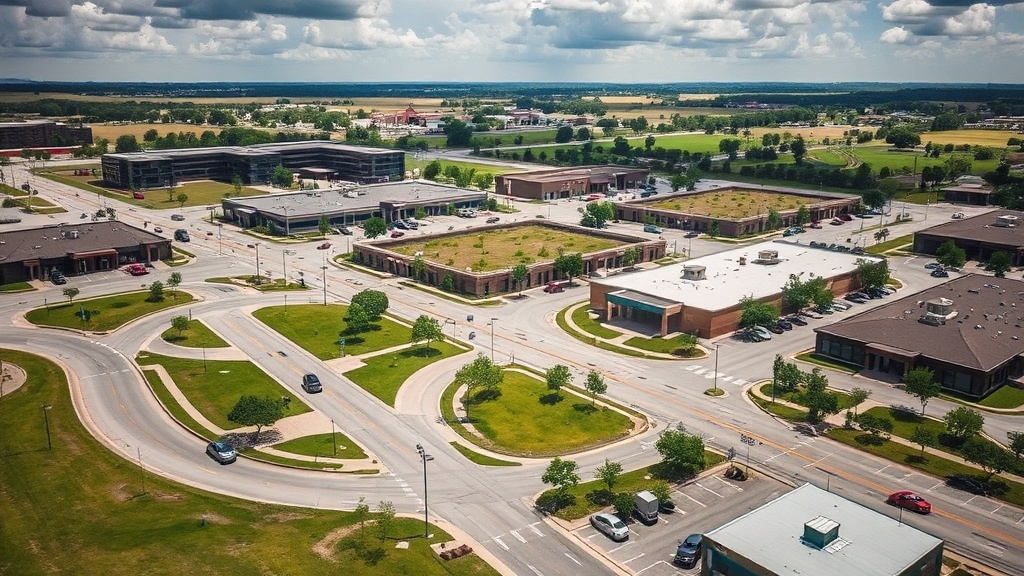 Pflugerville, TX commercial district served by the Austin office