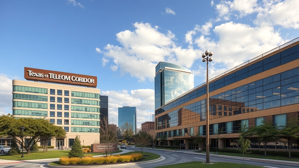 Richardson, TX commercial district served by the Plano (Dallas) office