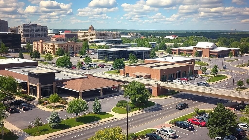 Troy, MI commercial district served by the Detroit office